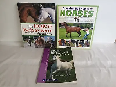 Horse Behaviour Books X3 Breaking Bad Habits Horse Behaviour Explained • £9.99