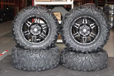 Brute Force 750 26  Bighorn Radial Atv Tire & 14  Hd7 Smoke Wheel Kit M917 M918 • $1199.90