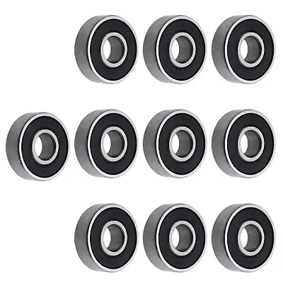 ABEC-11 Skateboard Bearings 8x22x7mm 608 2RS For Roller Skates Black 10 Pack • £9.86