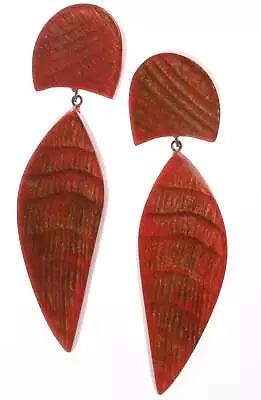 Zsiska Juno Red Drop Earrings • $45