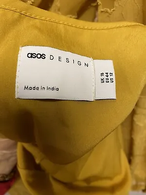 $18 • Buy ASOS Size 14 Mustard Colored Dress - Long Sleeve