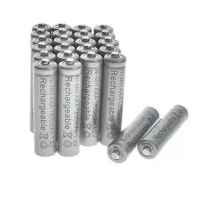 24pcs NIMH Battery 1.2V AAA 3A 1800mAh Rechargeable Batteries CA • $16.01