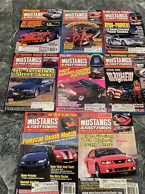 Muscle Mustangs & Fast Fords Magazine 2002 Lot Of 8 • $39.99