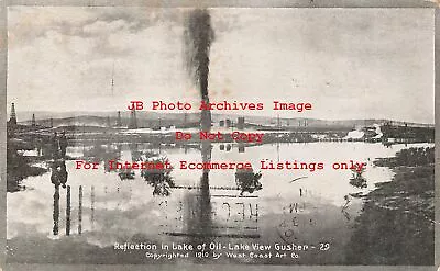 CA Maricopa California Lake View Gusher From Oil Derrick Kern County • $7.99