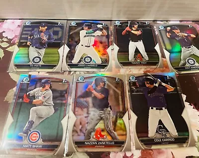 2023 Bowman Draft CHROME REFRACTOR BDC1-200: You Pick Complete Your Set FreeShip • $2.99