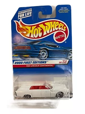 2000 HOT WHEELS FIRST EDITIONS White 1964 LINCOLN CONTINENTAL Convertible • $7.43