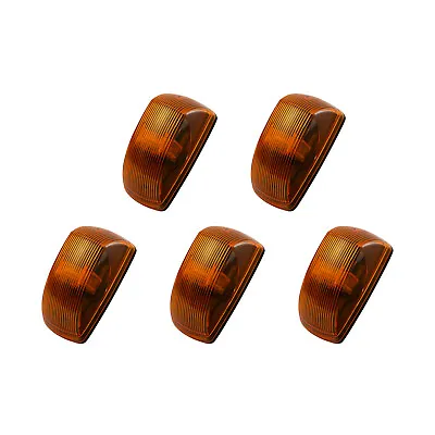 5Pcs LED Front Cab Roof Top Marker Light Amber Lamps Fit For Freightliner M2 106 • $107.54