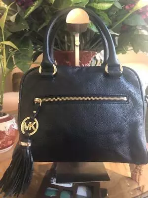 Michael Kors Knox Tassel Satchel Crossbody Bag Black  (190 • $62.99