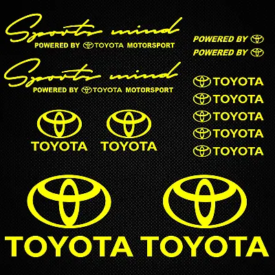 Toyota Decals NEON Sticker TRD Sports Mind RAV 4 Celica Supra VVTI Yaris Corolla • $24.45