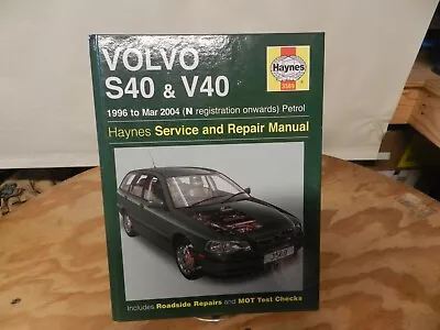 Volvo S40 & V40 1996 To Mar. 2004 Haynes Service Repair Manual • $20