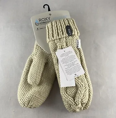 $30 • Buy ROXY Winter Cable Knit Mittens W/ Hydrosmart Technology, O/S - Parchment (TEE0)