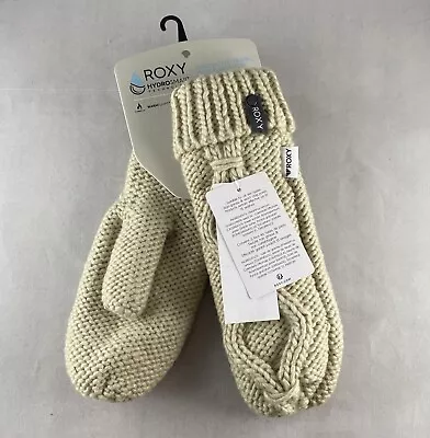 $30 • Buy ROXY Winter Cable Knit Mittens W/ Hydrosmart Technology, O/S - Parchment (TEE0)