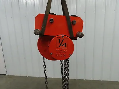 CM Cyclone  1/4 Ton 500Lb Manual Chain Hoist 13' Lift Travel 1-Ton Beam Trolley • $449.99