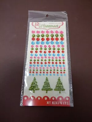 My Mind's Eye 12 Days Of Christmas Rhinestones Pearls Embellishments New HC5643 • $2.95