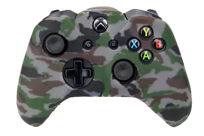 Silicone Cover For XBOX ONE Controller Skin Case Dark Grey Camo X S • $11.90