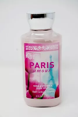 Bath & Body Works PARIS AMOUR Body Lotion Shea Vitamin E 8 Oz - 90% Full • $9.95