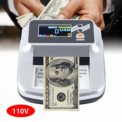 Money Bill Counter Cash Checking Machine Counterfeit Detector UV MG Bank Checker • $67