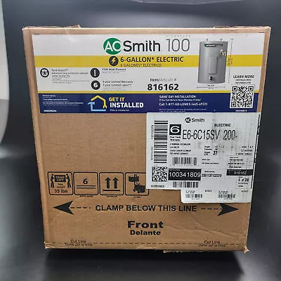 A.O. Smith Signature 6 Gallon 1500W Electric Water Heater Compact 🌡️💧 • $239.90
