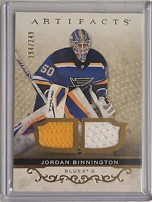 21/22 Artifacts Jordan Binnington AND Jacob Markstrom Dual Patch /249 • $30