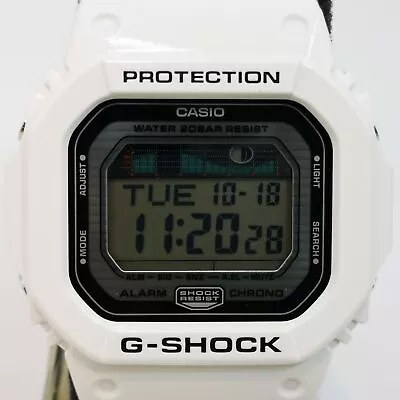 CASIO G-SHOCK GLX-5600-7JF White G-LIDE Tide & Moon Men's Watch New In Box • $150.01