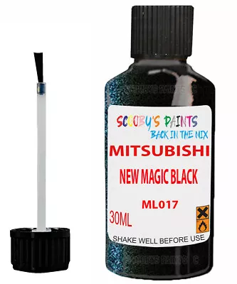 For Mitsubishi Lancer New Magic Black Touch Up Code Ml017 Scratch Car Paint • £6.99