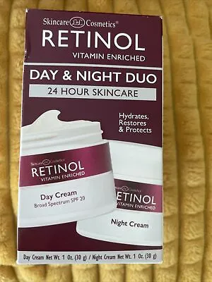 Skincare LdeL Cosmetics® Retinol Vitamin Enriched Night Day Cream Duo 1oz Ea MIB • $24.95