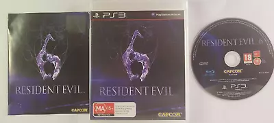 PS3 Playstation 3 - Resident Evil 6  With Manual • $11.95