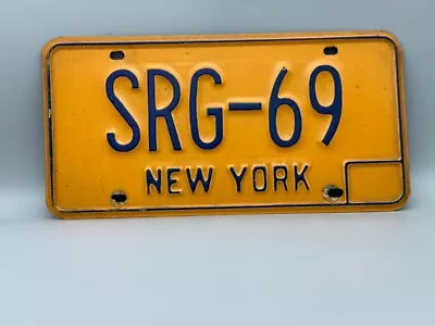 Original Vintage 1970s New York State Vanity License Plate  SRG - 69 • $9.99