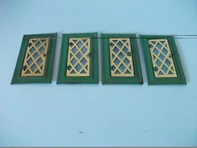 ROMSIDE DOLLHOUSE  SINGLE METAL LATTICE  WINDOW. & FRAME.  X  4. • £20