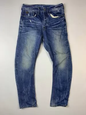 G-STAR TYPE C 3D LOOSE TAPERED Wash Denim Jeans W30 L32 Button Fly • $34.61