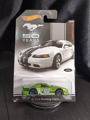 Hot Wheels 50 Years Of Mustang ‘03 Ford Mustang Cobra 🐍 1:64 Scale • $5.75