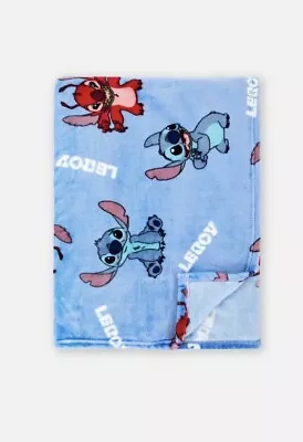 Disney Lilo & Stitch  & Leroy Rare Oversized Throw Blanket 69X87 Inches • $54.99