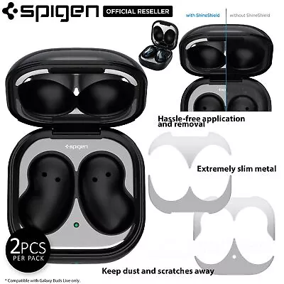 Genuine SPIGEN Dust Guard Protective Shine Shield Sticker For Galaxy Buds Live • $14.99