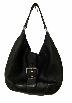 MICHAEL KORS Fulton Leather Shoulder Bag Satchel Hobo BLACK🖤DUSTBAG • $22