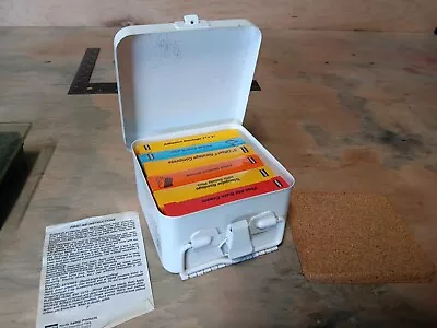 Vintage North First Aid Kit Metal Wall Mountable Box With Supplies - Clean • $10