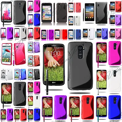 Case Covers TPU Shell Silicone Gel S-LINE Serie LG Optimus LG G + Stylus • £4.59