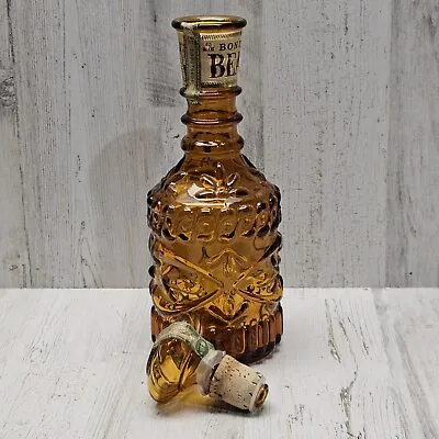 Vintage 1972 Jim Beam Amber/Brown Glass Kentucky Liquor Decanter With Stopper  • $51.27