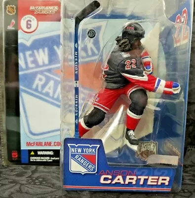 2003-04 McFarlane Hockey Series 6 #10 Anson Carter Blue Liberty Action Figure • $100