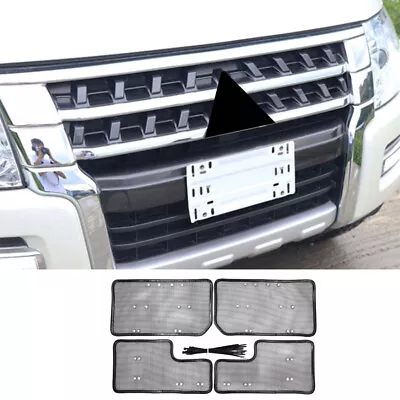 Black Grille Center Mesh Anti-Insect Net For Mitsubishi Pajero Montero 2014-2019 • $114.25