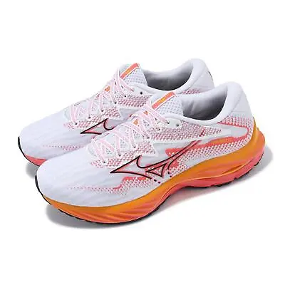 Mizuno Wave Rider 27 Grey Orange Women Road Running Jogging Shoes J1GD2303-71 • $119.99