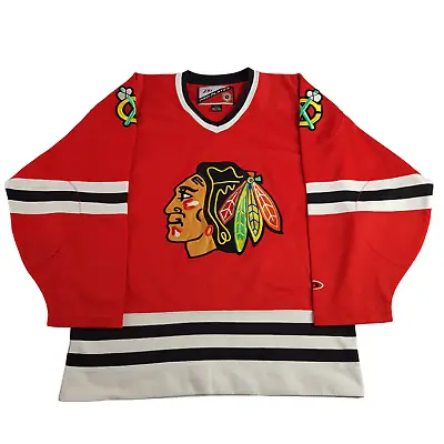 NHL Chicago Blackhawks Pro Player Ice Hockey Jersey Red Men's M • $75