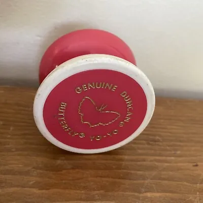 Vtg Duncan Butterfly Yo-Yo Red White Yellow Rare • $14.43