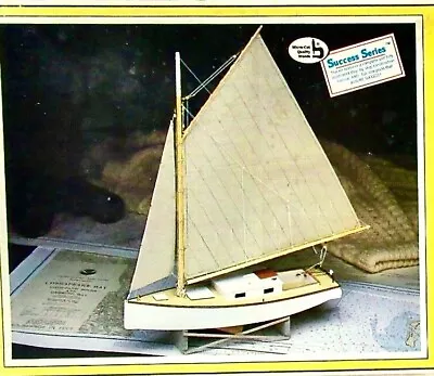 SALE🌷 Vintage Wood Model Kit CHESAPEAKE BAY FLATTIE Scale Midwest Prod #965 • $32