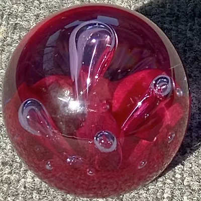 Caithness  MOONFLOWER  / Art Glass Paperweight / Scotland • $20