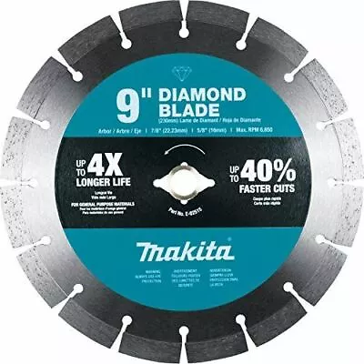 Makita E-02515 9  Diamond Blade Segmented General Purpose • $39.95