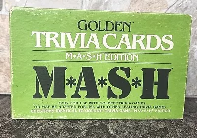 Golden Trivia Cards W/ Box - Mash Edition - 1984 Western Publishing -  130 • $9.93