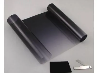 Black To Clear Fade Windscreen Sun Shade Visor Film Tint Strip 20 Cm X 150 Cm  • £10.97