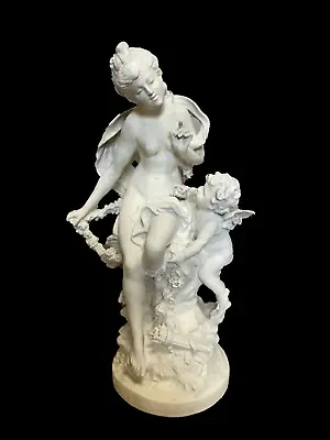 Antique Sevres Biscuit Sculpture: Venus And Cupid By  Louis Auguste Moreau • $2900