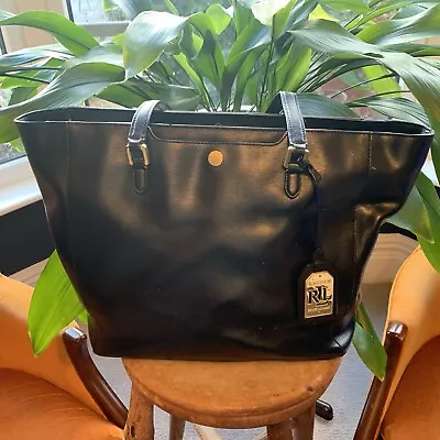 Ralph Lauren Black Leather Tote Bag  • £24.99