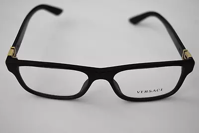 Versace Rx Authentic Black Gold 3211 GB1 55-17-145 Eyeglasses • $84.99